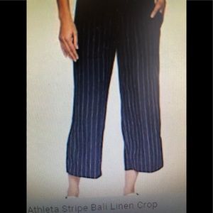 Athleta linen cropped pants/BUNDLE & save!